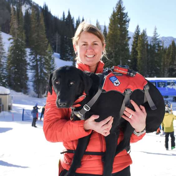 Marguerite Van Komen & Frank - Snowbird Avalanche Dogs