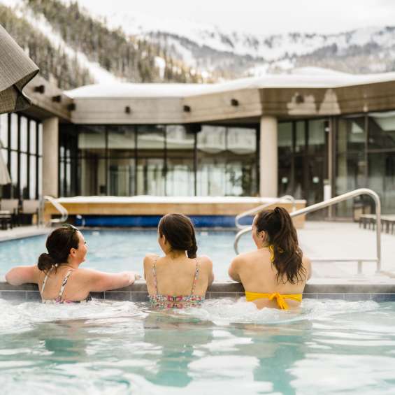 Rooftop Pool at Snowbird's Cliff Lodge