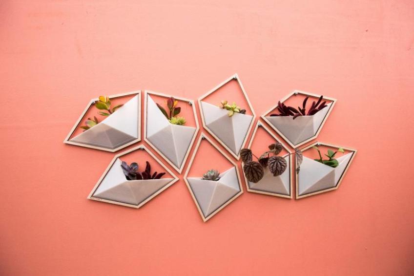 Type 9 wall planters by AABSTRACT Studio