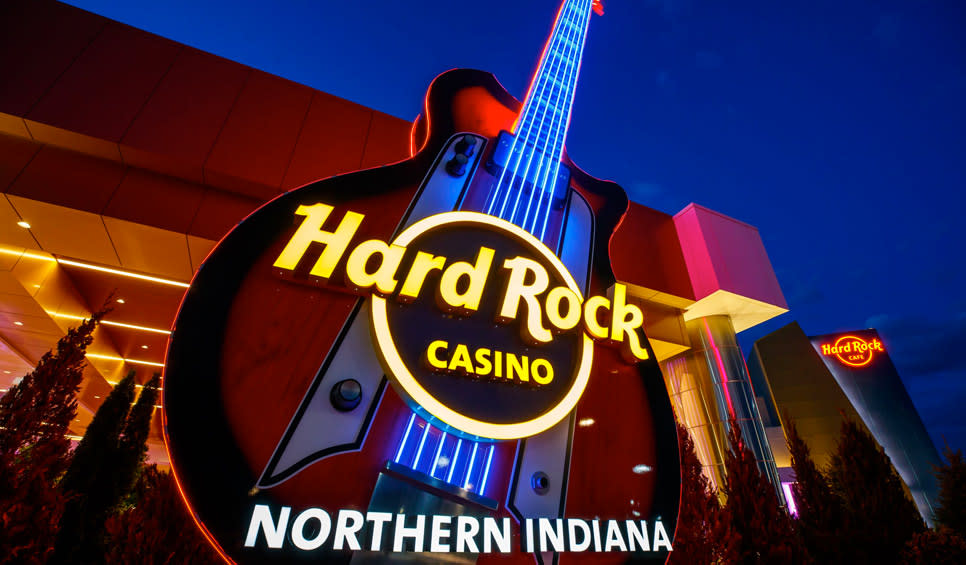 Hard Rock Casino Northern Indiana - Joseph Jackson guitar at entrance