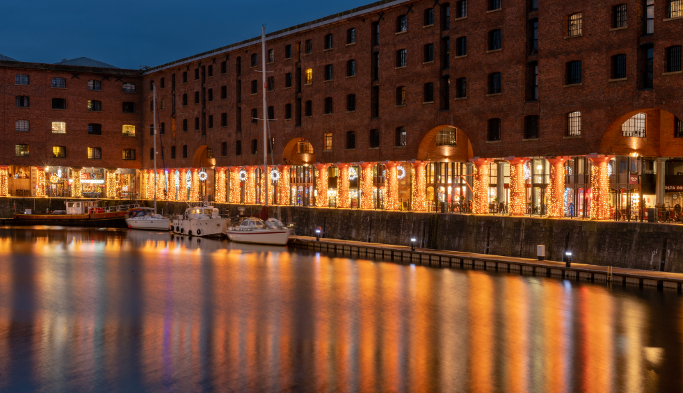 The Royal Albert Dock at Christmas