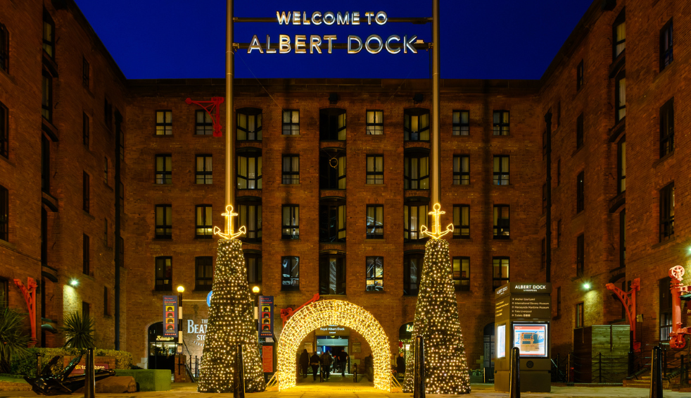 Royal Albert Dock at Christmas