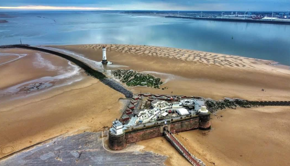 A birds eye view of The Mess in New Brighton