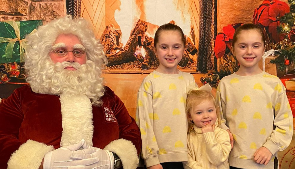 Santa and children