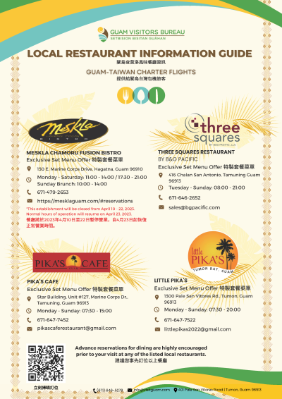 tw charter flights menu
