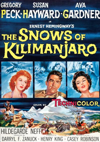 Movie Promo Poster for The Snows of Kilimanjaro.