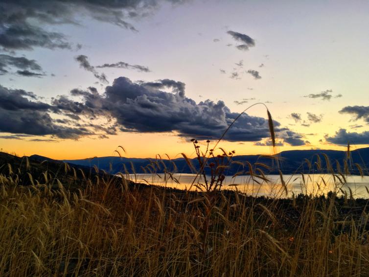 Sunset Over Okanagan Lake
