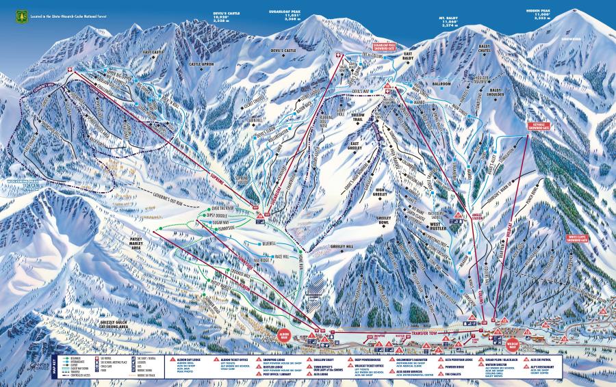 Deer Valley Trail Map Pdf Alta Ski Trail Maps | Ski City