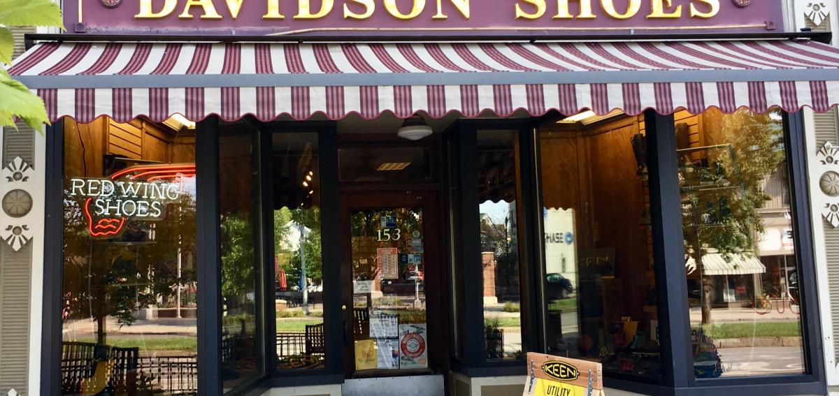 Davidson's Shoes storefront in Canandaigua