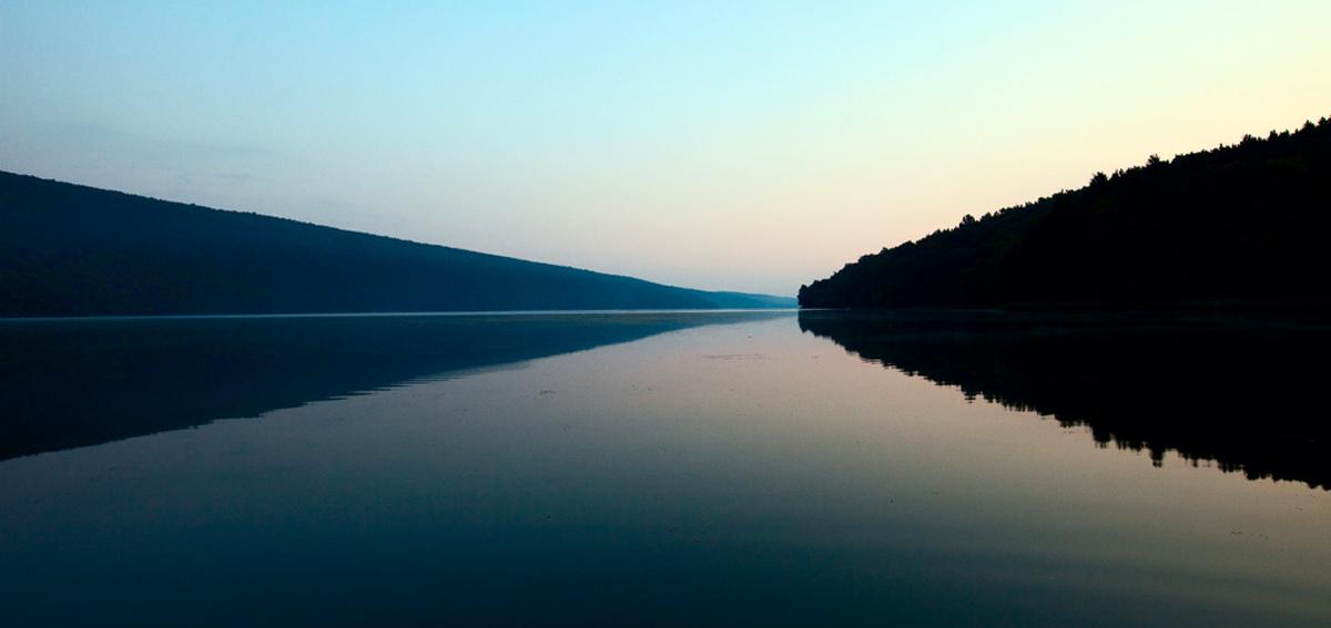 Hemlock Lake in the morning