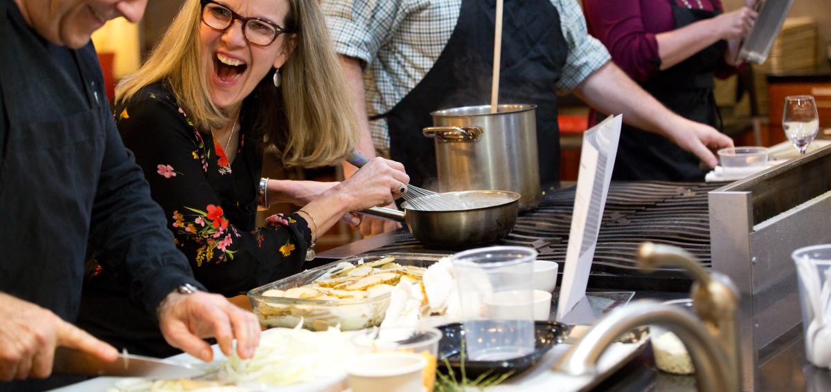 Hands on class at the New York Kitchen