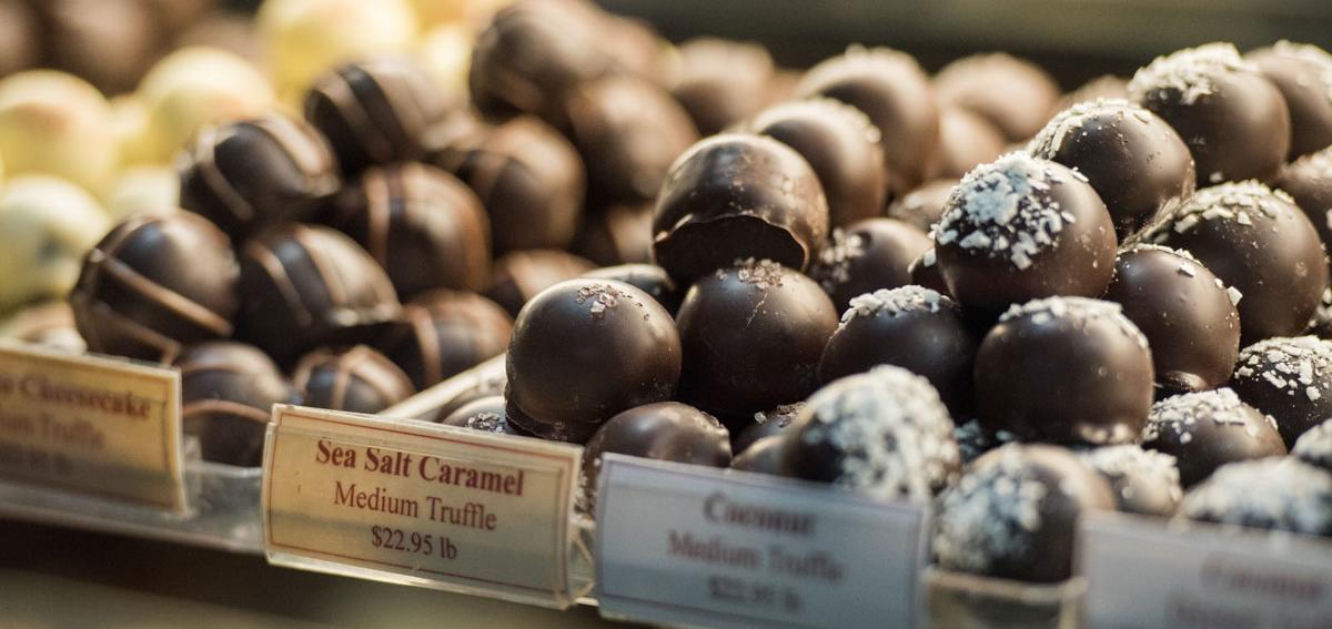 Tray of chocolates at Sweet Expressions