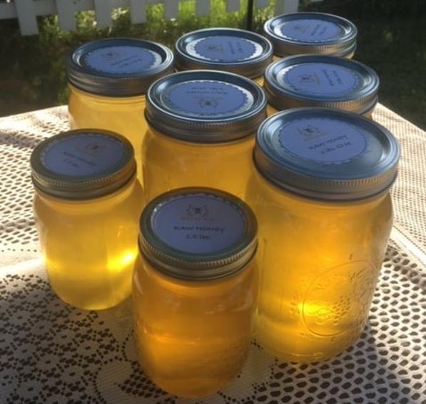 Jars of honey found at the Farmington Farm Market