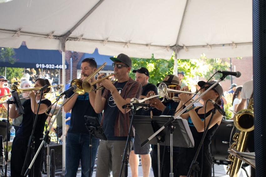 Boom Unit Brass Band at Carrboro Music Festival