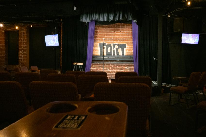 The Comedy Fort stage