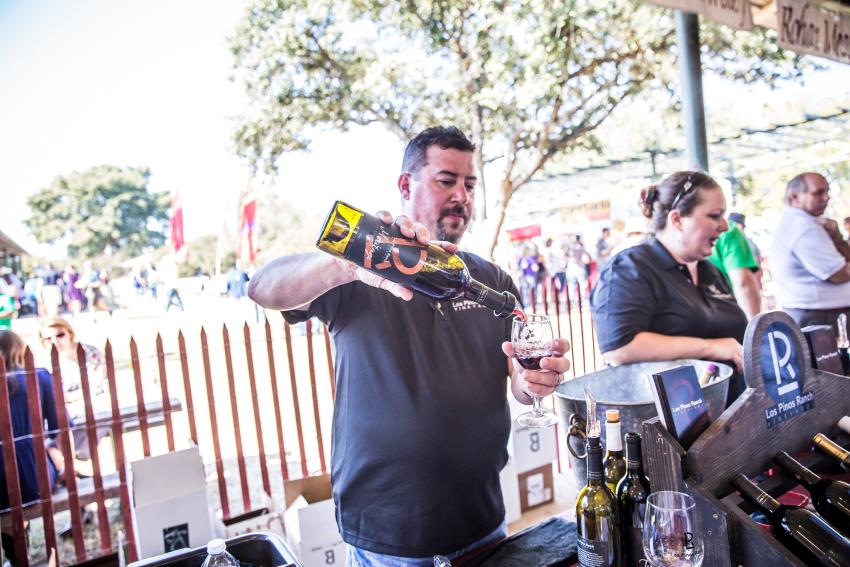 Food and Wine Fest features several wineries pouring tastes of Texas wines