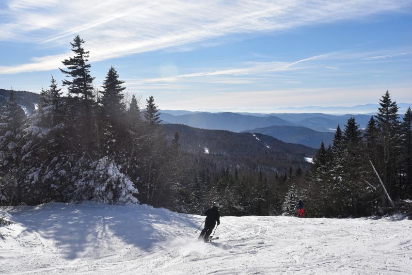 Downhill Skiing at Bolton Valley Resort just outside of Burlington, VT