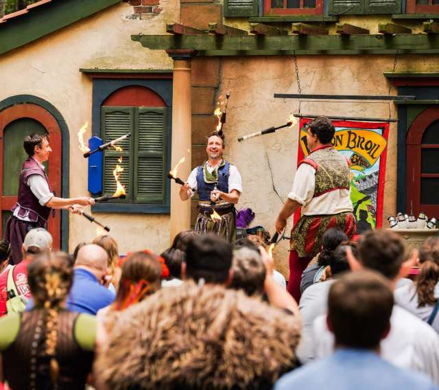 Carolina Renaissance Festival fire jugglers