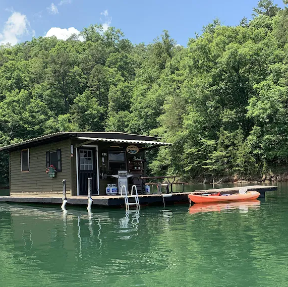 Fontana Lake Floating House