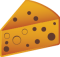 Cartoon triangle cheese wedge