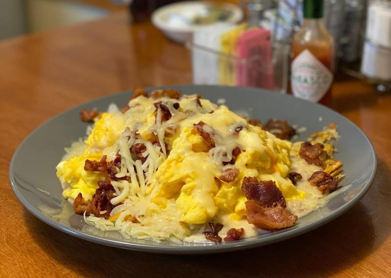 A scramble plate from B-Town Diner