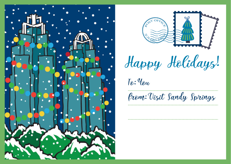 King & Queen Holiday Postcard