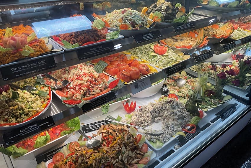 Mediterranean Deli Food Case