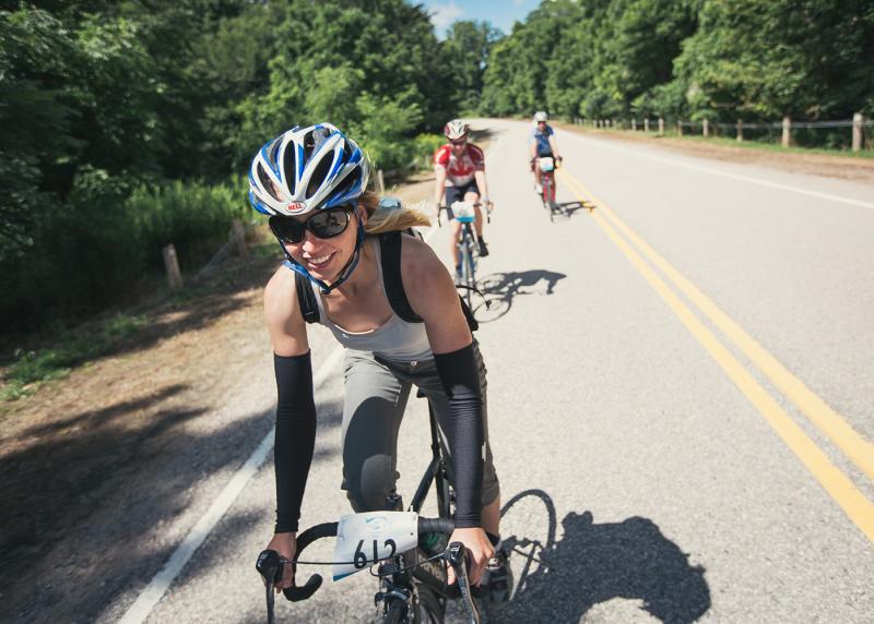 Cycling on road