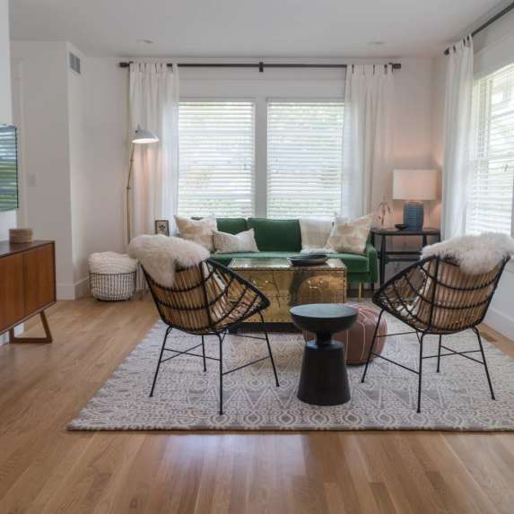 Family seating area of a Bloomington Vacation Rental