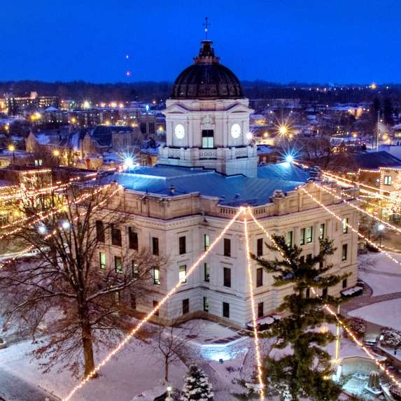 Downtown Square during winter