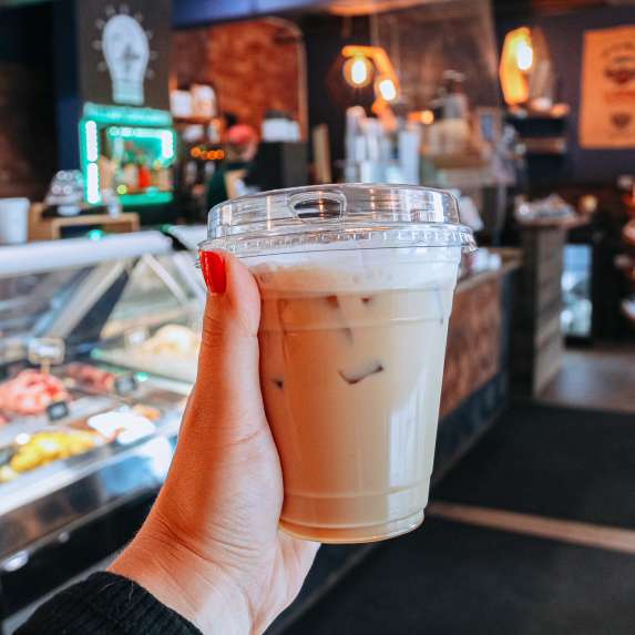 An iced latte from Brilliant Coffee Company