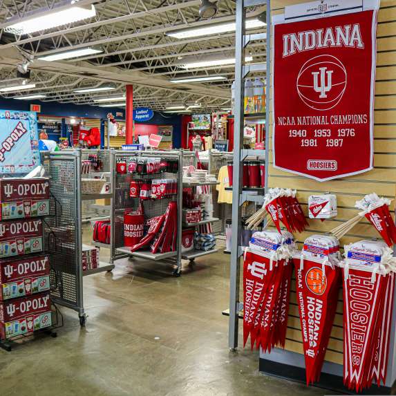 Various items available for sale at TIS Bookstore In Bloomington, IN
