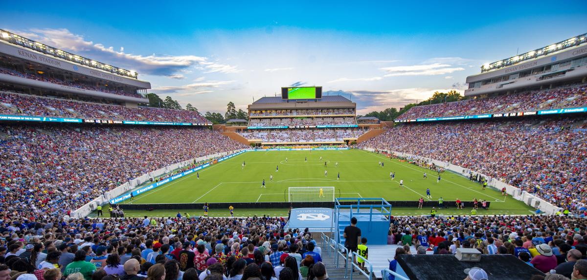 International soccer in Kenan Stadium
