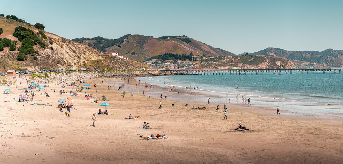 People enjoying the Beach in Avila