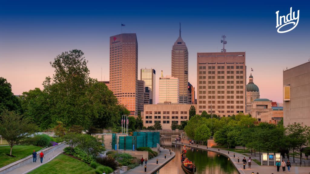 Canal with Downtown