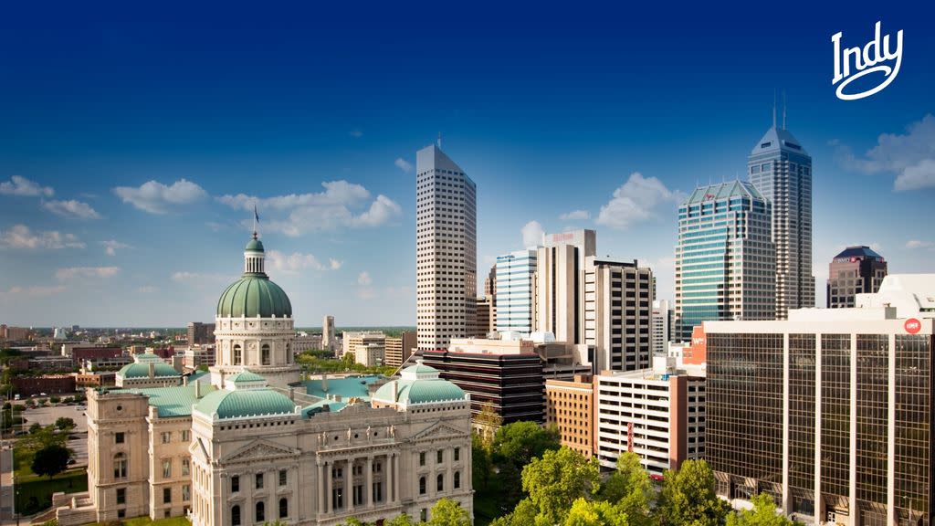 Statehouse and Downtown Indy