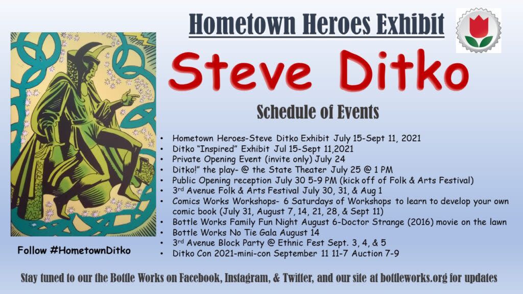 Hometown Heroes Exhibit - Steve Ditko