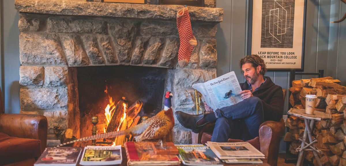 Highlander Mountain House Fireplace