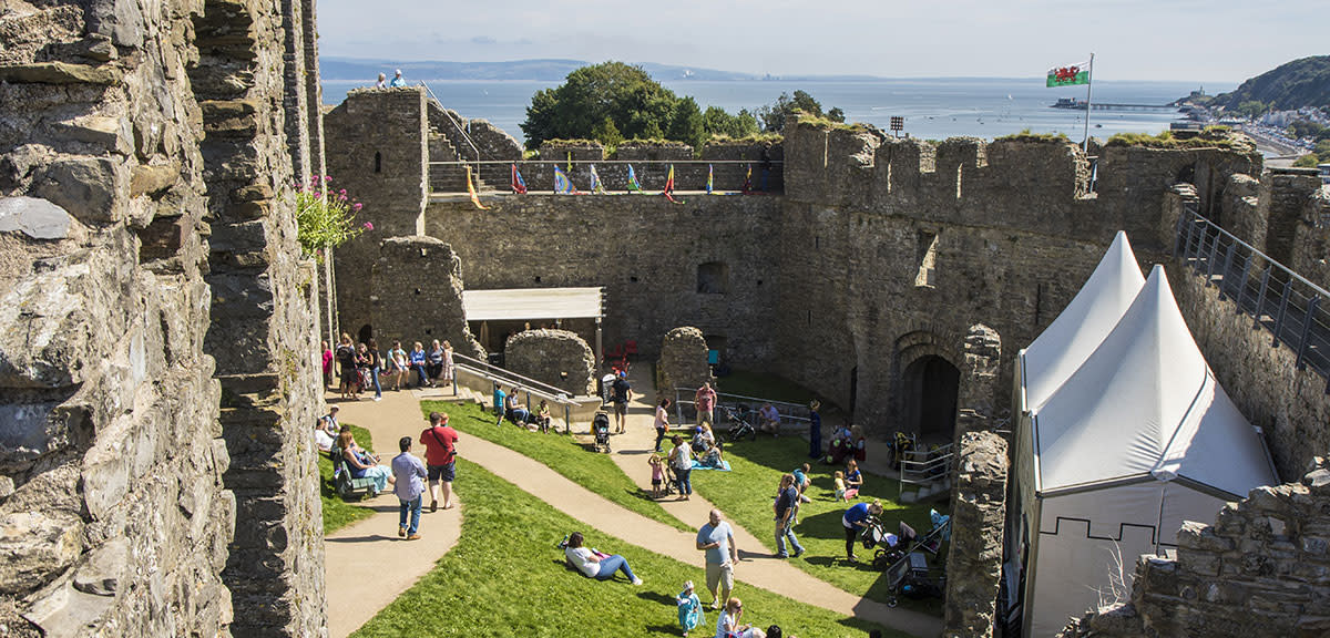 Oystermouth Castle grounds