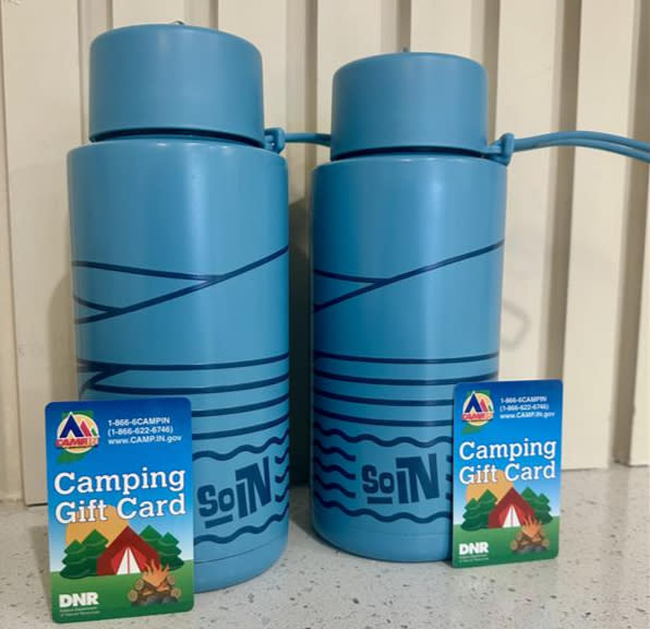 SoIN water bottles & Indiana State Parks gift cards