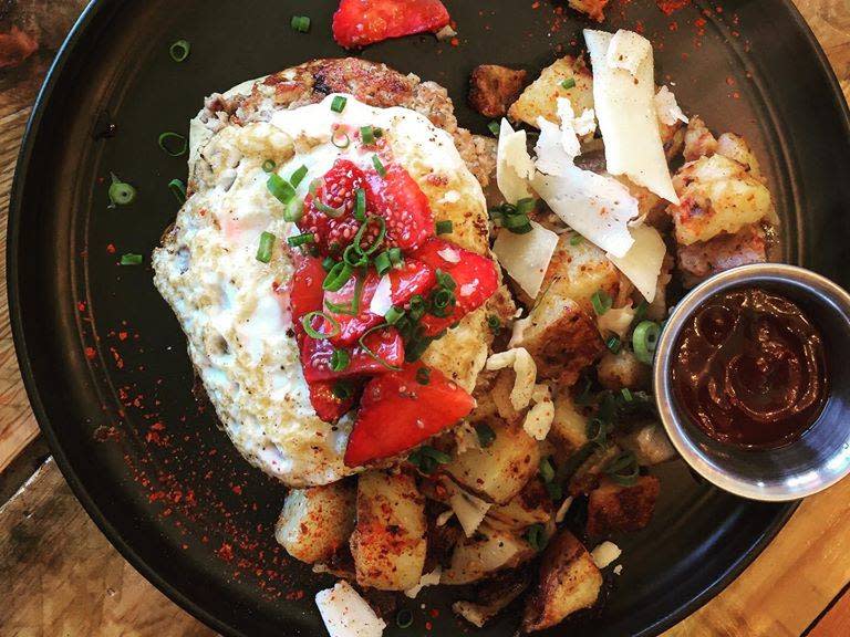 Breakfast plate from Scratch Farm Kitchen