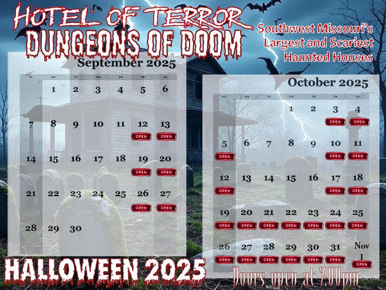 Hotel of Terror 2025 Dungeons of Doom