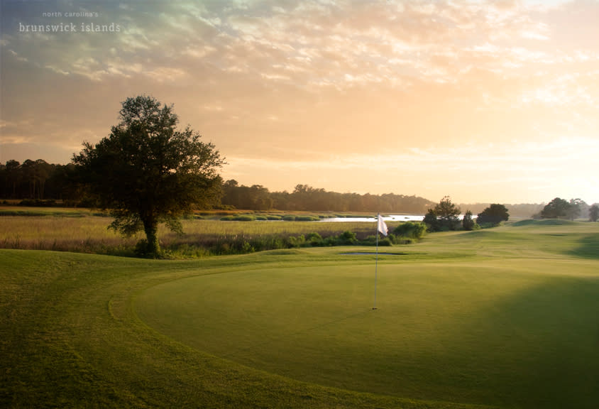 a golf course green at The Pearl Golf Links