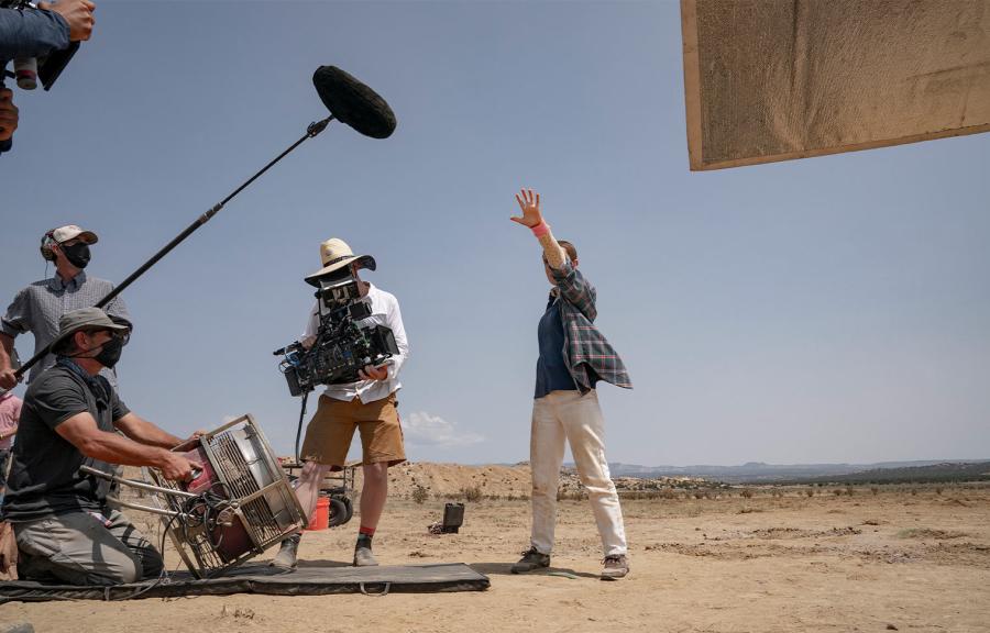 Millie Bobby Brown films Stranger Things in New Mexico