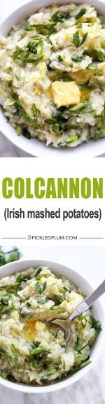 Colcannon recipe pinterest graphic