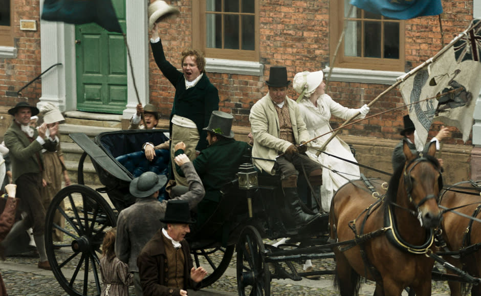 Screenshot from the 2018 film Peterloo