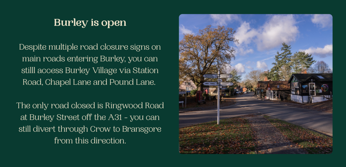 Burley is Open Banner