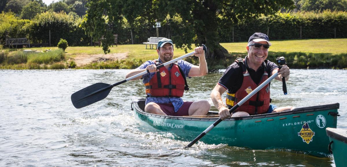 Canoeing with New Forest Activities in the New Forest