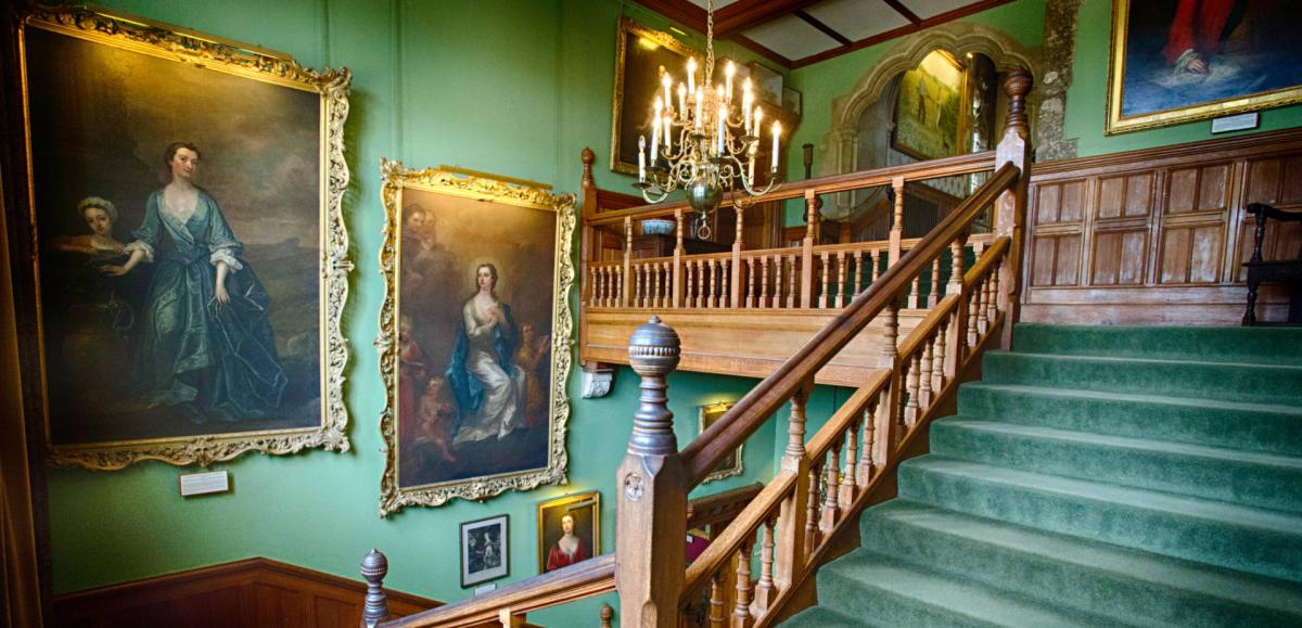 Inside Palace House at Beaulieu in the New Forest