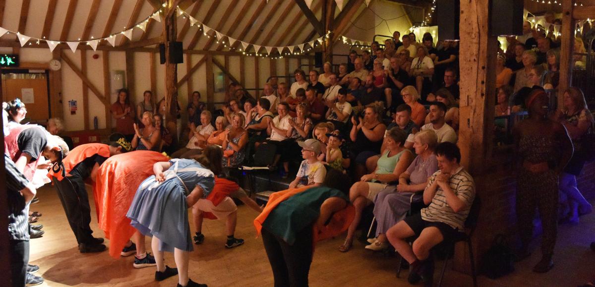 Theatre performance at Hanger Farm Arts Centre in the New Forest